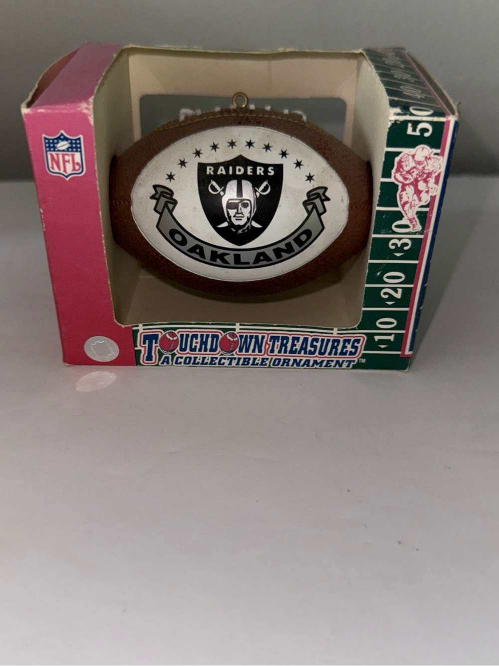Touchdown Treasures Collectible Ornament - Oakland Raiders